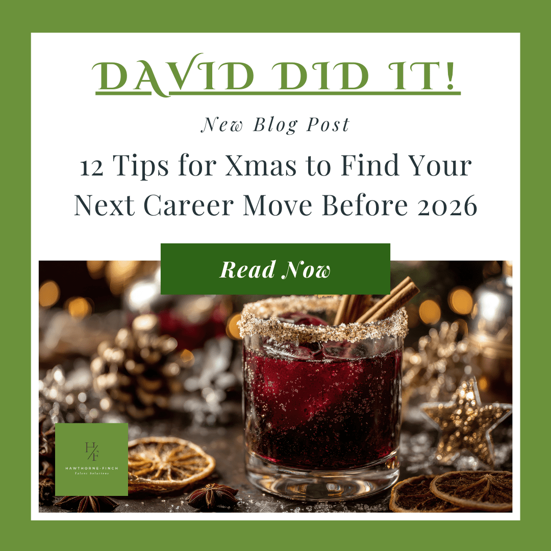 Featured image for David Did It! 12 Tips for Xmas to Find Your Next Career Move Before 2026